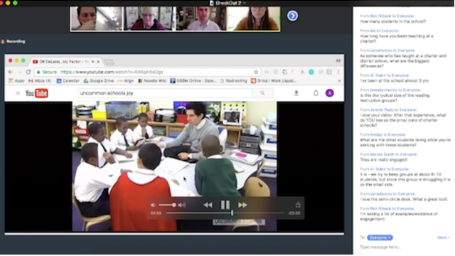 online learning platform for American University.